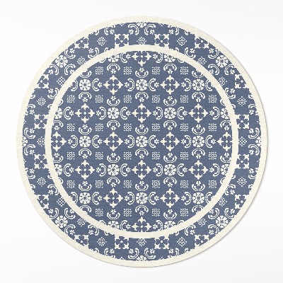 Covor rotund din vinil Ornamente fine într-un stil elegant