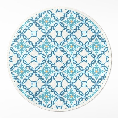 Covor rotund din vinil Plăci decorative cu împletituri în lanț