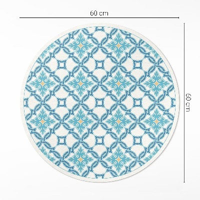 Covor rotund din vinil Plăci decorative cu împletituri în lanț