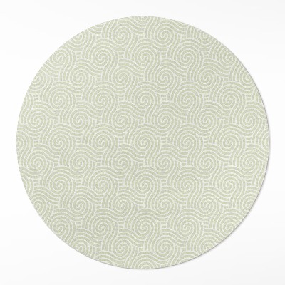 Covor rotund din vinil Ornament abstract spirale stil art deco