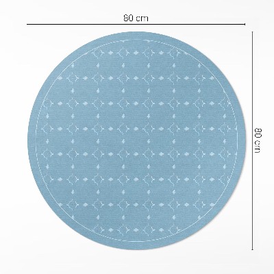Covor rotund din vinil Model regulat subtil fin