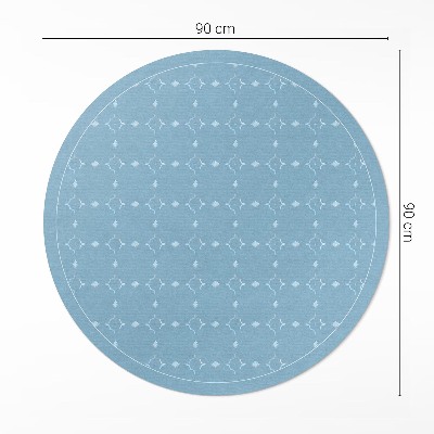 Covor rotund din vinil Model regulat subtil fin