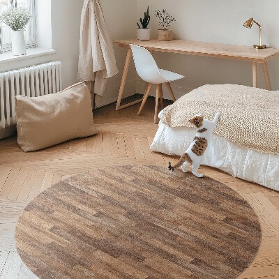 Covor rotund din vinil Pardoseală elegantă din lemn