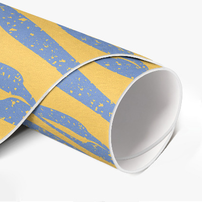 Covor rotund din vinil Model abstract retro de valuri