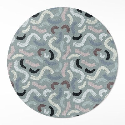 Covor rotund din vinil Linii abstracte retro