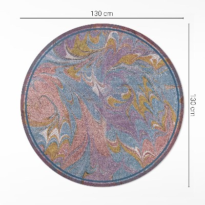 Covor rotund din vinil Compoziție abstractă