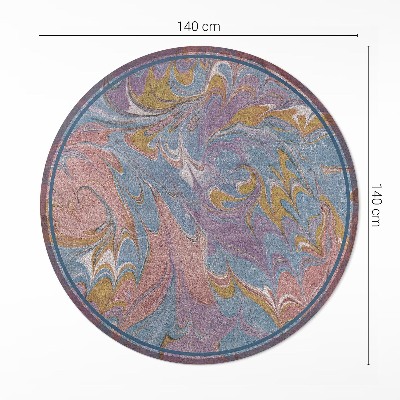 Covor rotund din vinil Compoziție abstractă