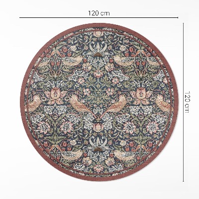 Covor rotund din vinil Căpșună hoț William Morris