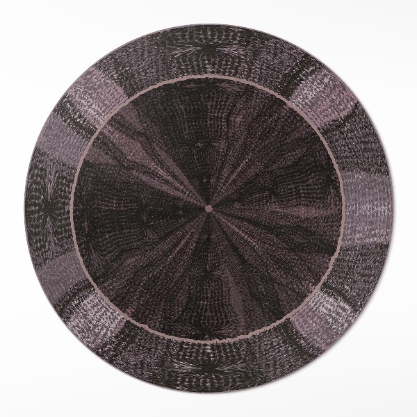 Covor rotund din vinil Țesătură de imitație abstractă