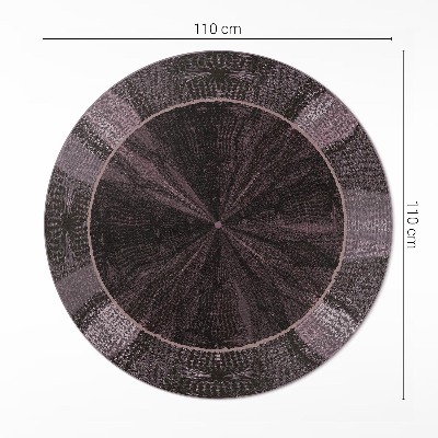 Covor rotund din vinil Țesătură de imitație abstractă