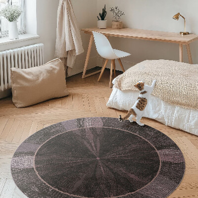 Covor rotund din vinil Țesătură de imitație abstractă