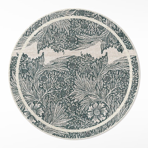 Covor rotund din vinil Flori de William Morris