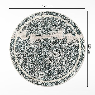 Covor rotund din vinil Flori de William Morris