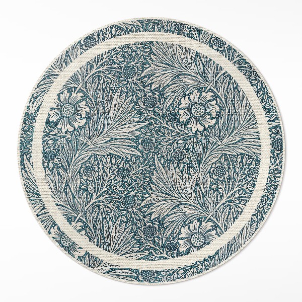 Covor rotund din vinil Flori de William Morris