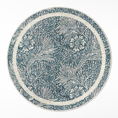Covor rotund din vinil Flori de William Morris