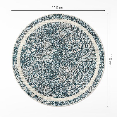 Covor rotund din vinil Flori de William Morris