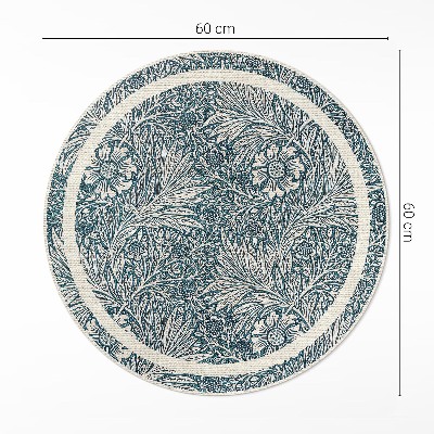 Covor rotund din vinil Flori de William Morris