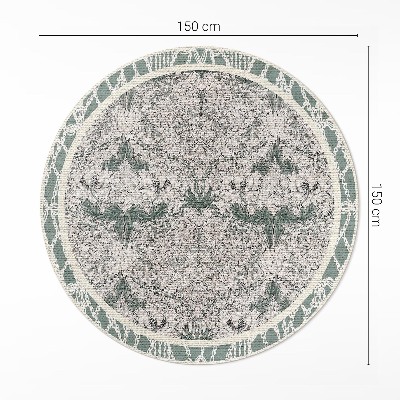 Covor rotund din vinil Floare de caprifoi de William Morris