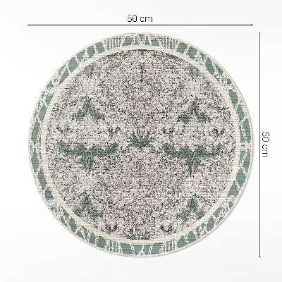 Covor rotund din vinil Floare de caprifoi de William Morris