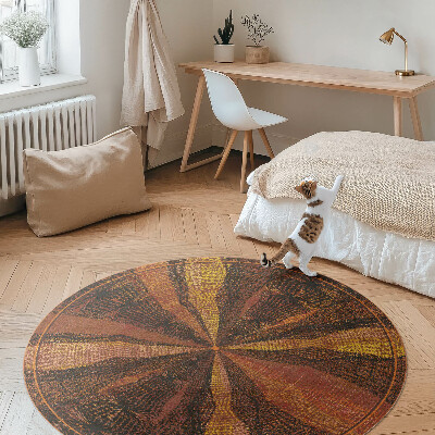 Covor rotund din vinil Imitație de țesătură model abstract