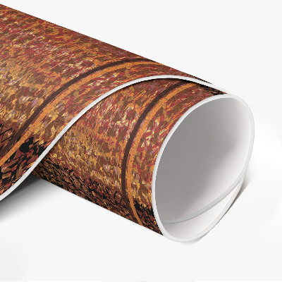 Covor rotund din vinil Imitație de țesătură model abstract