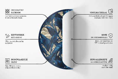 Covor rotund din vinil Imitație de țesătură model abstract