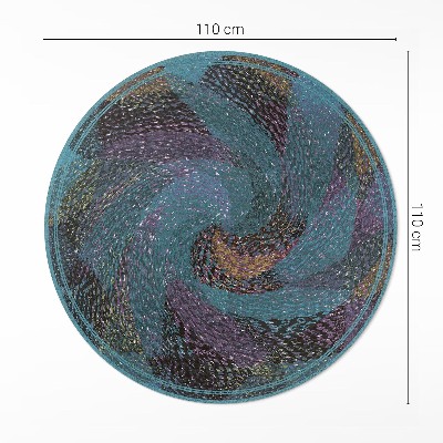 Covor rotund din vinil Compoziție abstractă de pete
