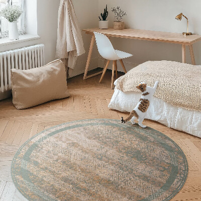 Covor rotund din vinil Modele antice pe textură