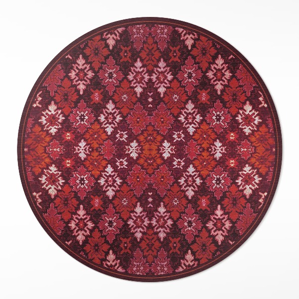 Covor rotund din vinil Tablă de șah ornamentală