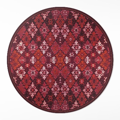 Covor rotund din vinil Tablă de șah ornamentală