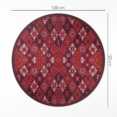 Covor rotund din vinil Tablă de șah ornamentală