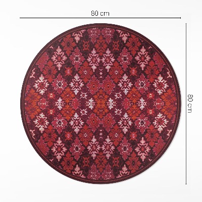 Covor rotund din vinil Tablă de șah ornamentală