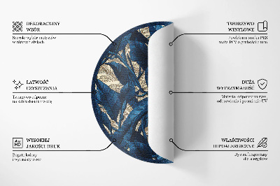 Covor rotund din vinil Cosmos astrologie constelații luni