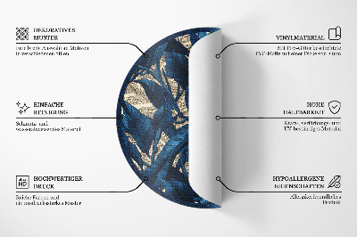 Covor rotund din vinil Cosmos astrologie constelații luni