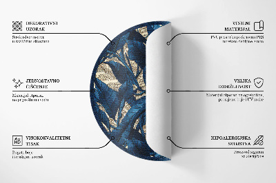 Covor rotund din vinil Cosmos astrologie constelații luni