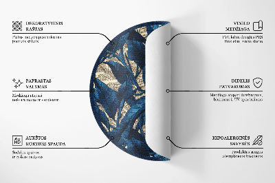 Covor rotund din vinil Cosmos astrologie constelații luni