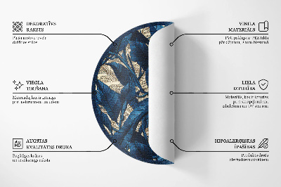 Covor rotund din vinil Cosmos astrologie constelații luni