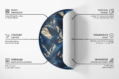 Covor rotund din vinil Cosmos astrologie constelații luni