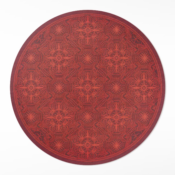Covor rotund din vinil Model decorativ în stil persan vintage