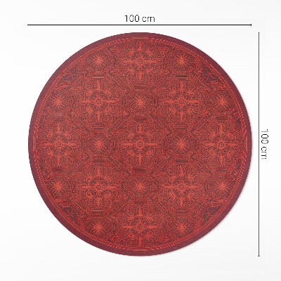 Covor rotund din vinil Model decorativ în stil persan vintage