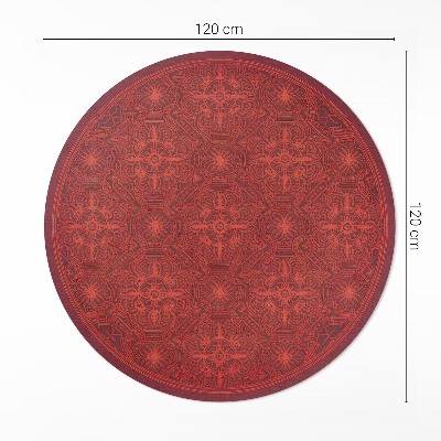 Covor rotund din vinil Model decorativ în stil persan vintage