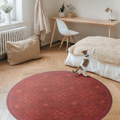Covor rotund din vinil Model decorativ în stil persan vintage
