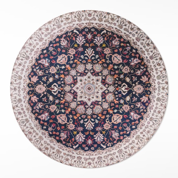 Covor rotund din vinil Model decorativ mandala vintage în stil vechi