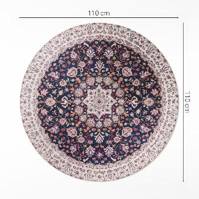 Covor rotund din vinil Model decorativ mandala vintage în stil vechi