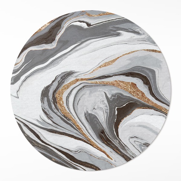Covor rotund din vinil Marmură glamour decorativă abstractă