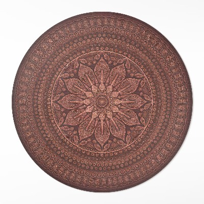 Covor rotund din vinil Model mandala oriental decorativ boho