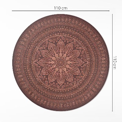 Covor rotund din vinil Model mandala oriental decorativ boho