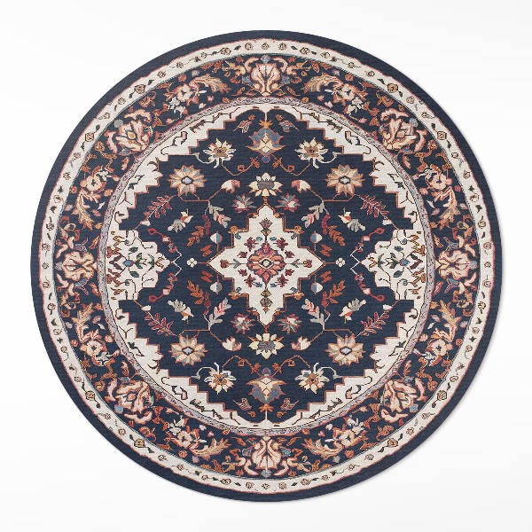 Covor rotund din vinil Motiv decorativ vintage în stil persan