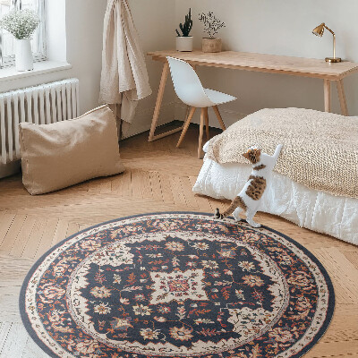 Covor rotund din vinil Motiv decorativ vintage în stil persan