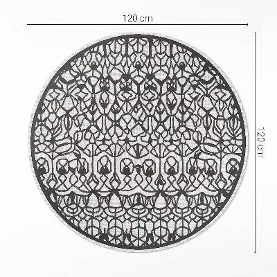 Covor rotund din vinil Compoziție abstractă cu model